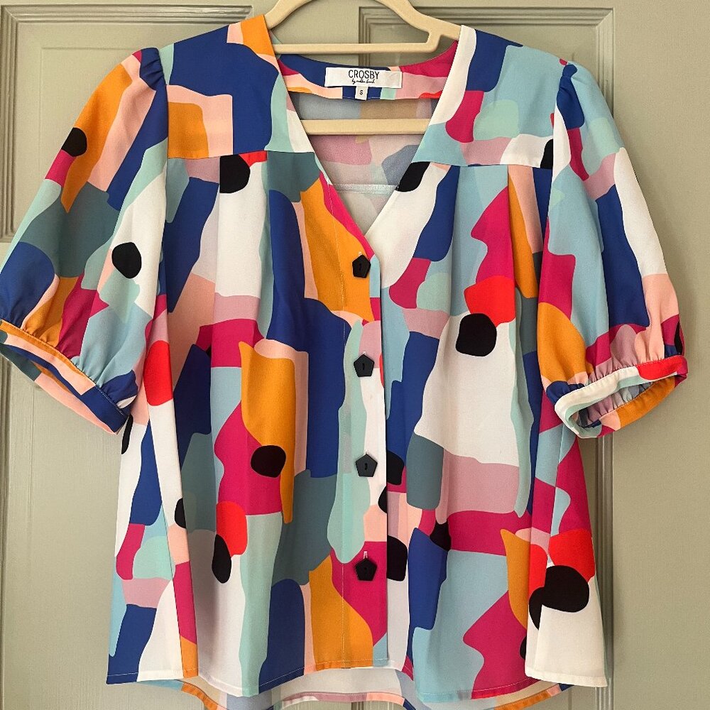 Crosby by Mollie Burch Geometric colorful top